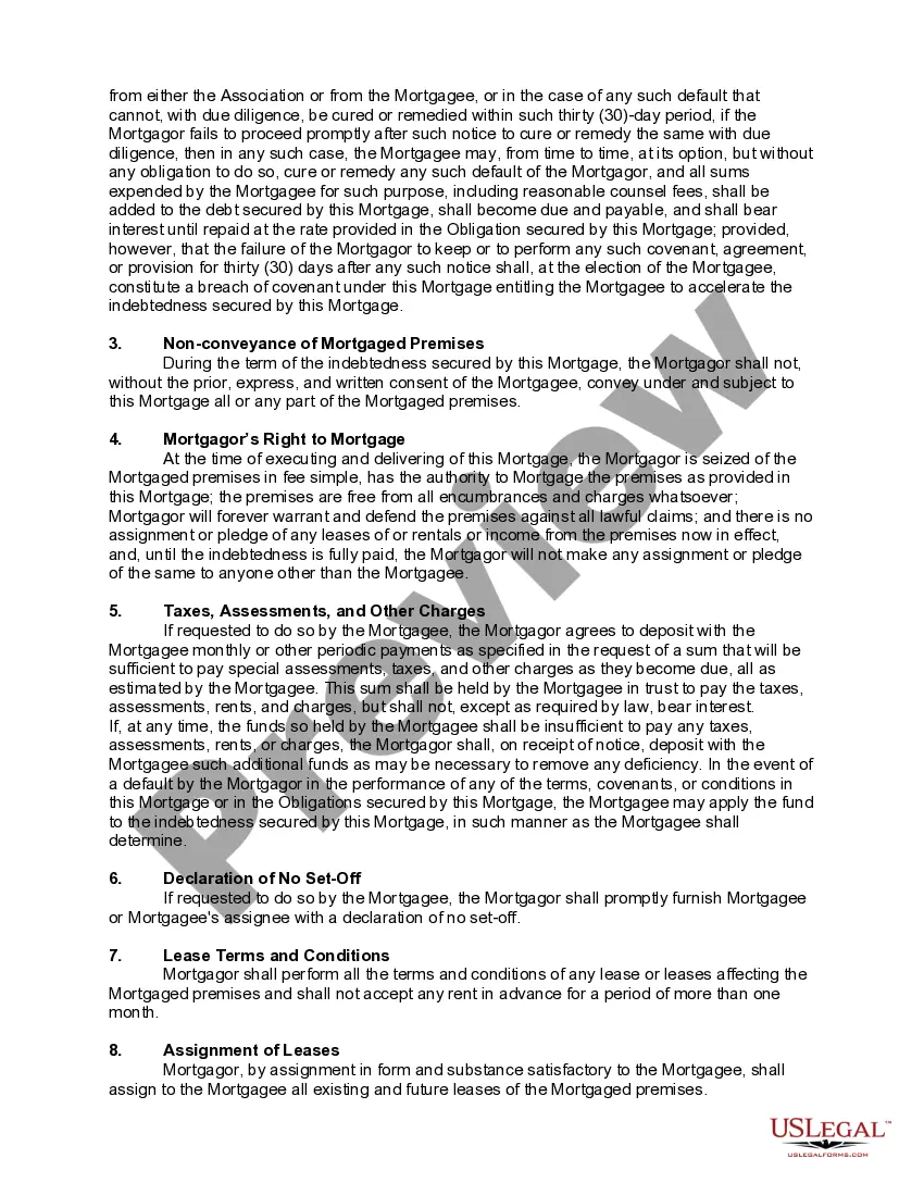Preview Mortgage of a Condominium Unit