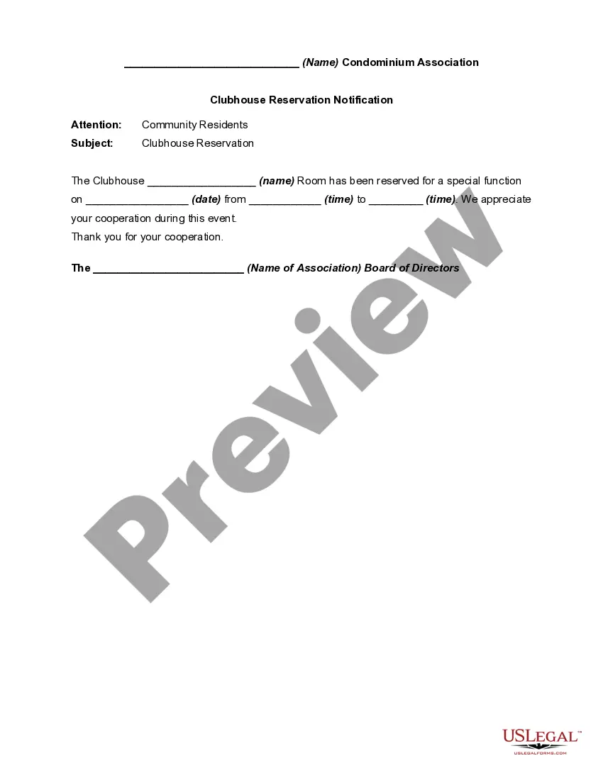Get Application and Agreement for Clubhouse of Condominium Association Preview Application and Agreement for Clubhouse of Condominium Association