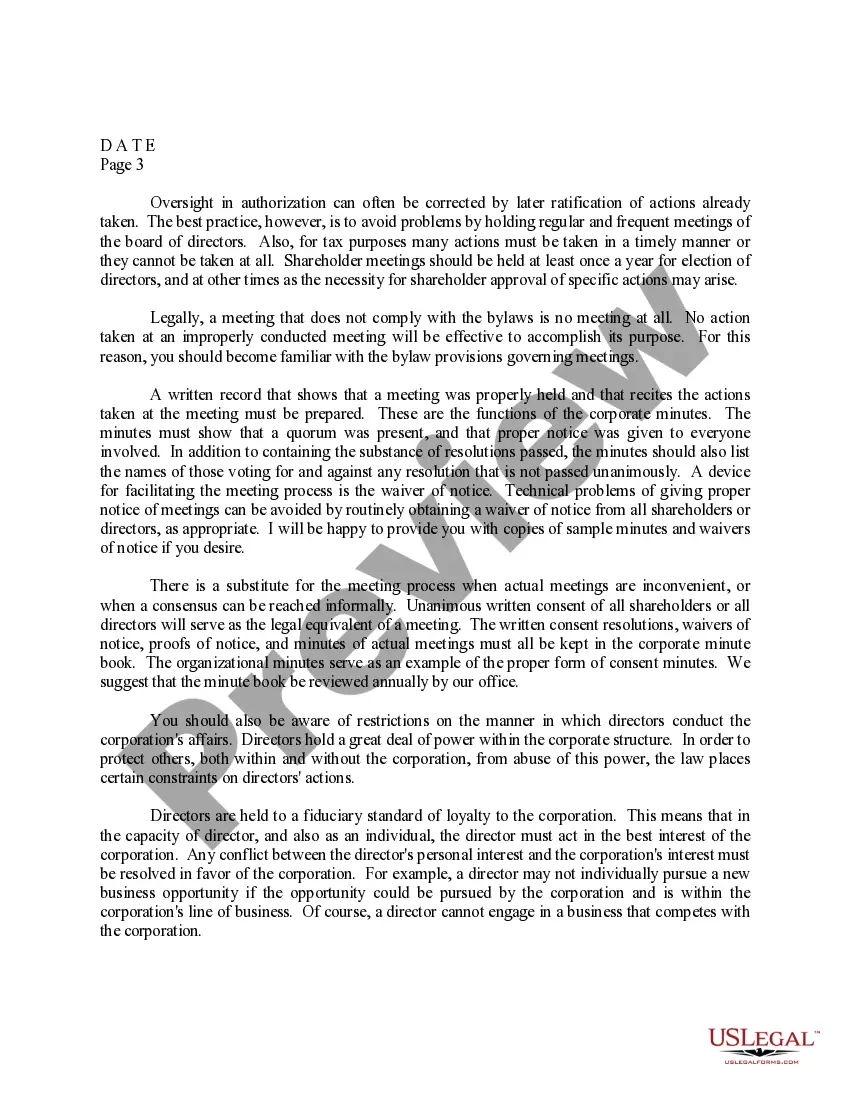 Get Sample Letter for Corporation Management Preview Sample Letter for Corporation Management