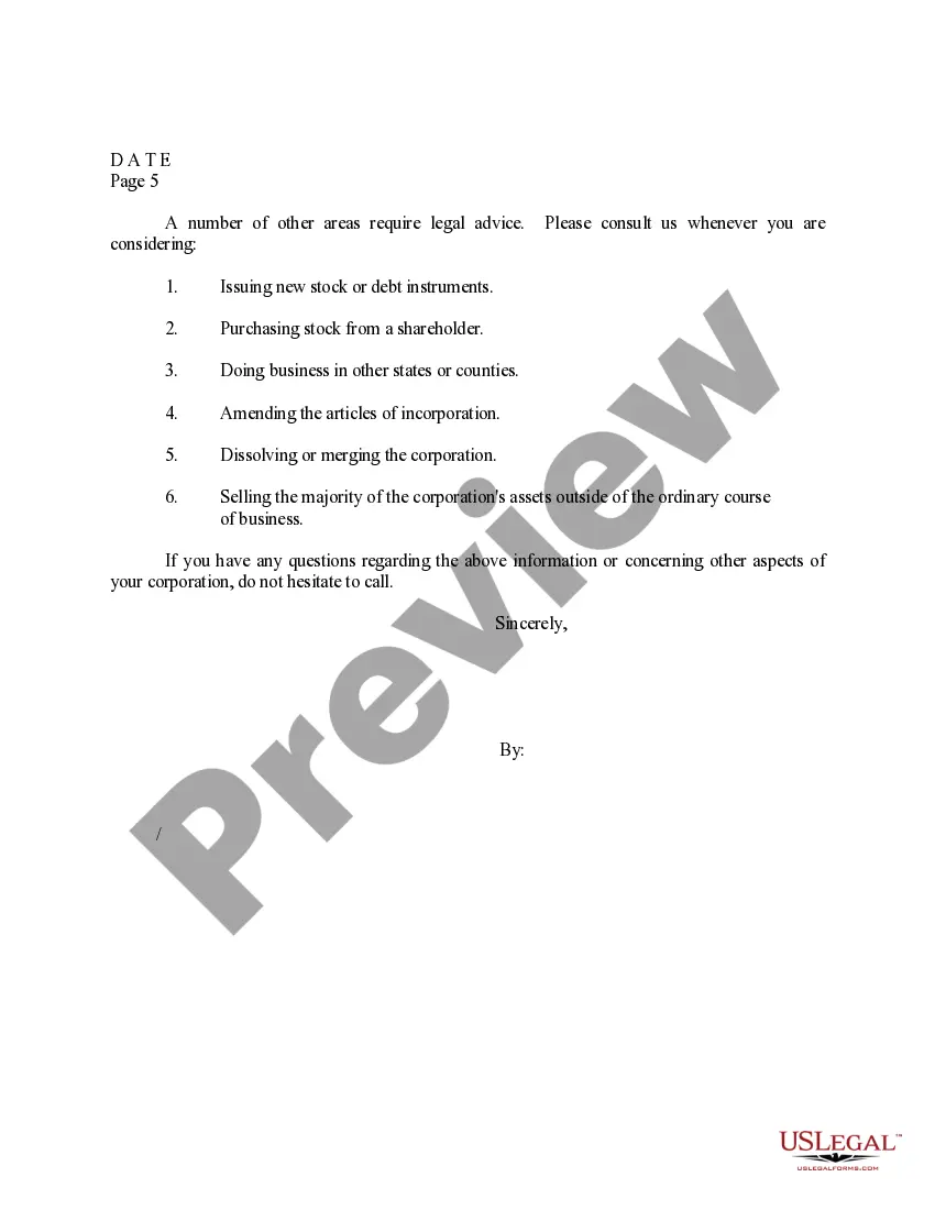Get Sample Letter for Corporation Management Preview Sample Letter for Corporation Management