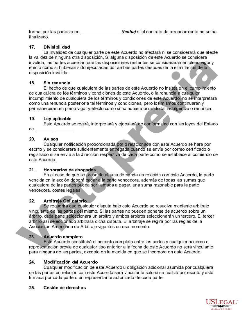 Preview Contrato de Arrendamiento a Inquilino en Futuro Centro Comercial
