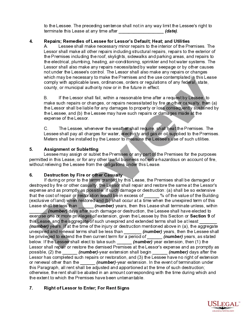Get Lease of Commercial Building with Lessor to Construct Building Preview Lease of Commercial Building with Lessor to Construct Building