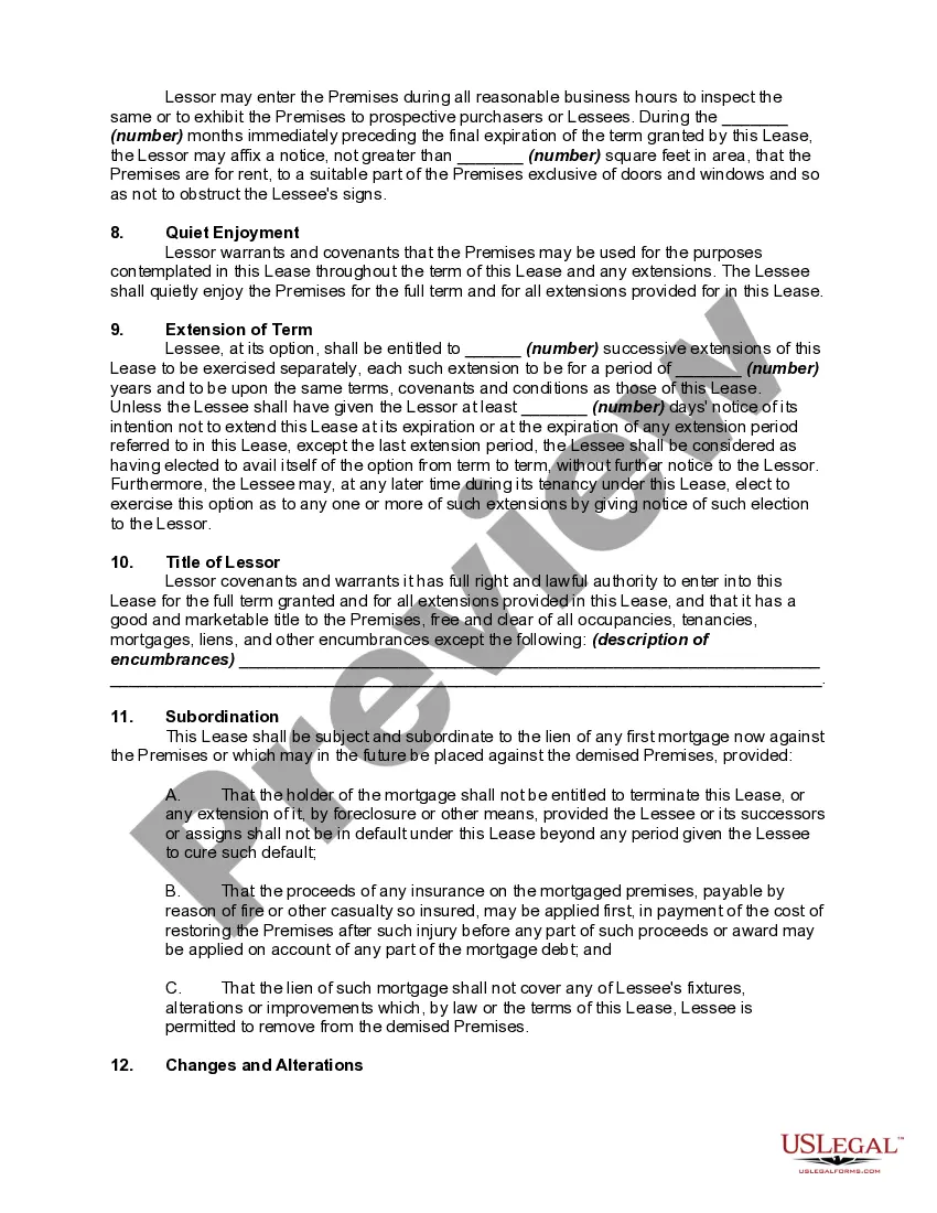 Get Lease of Commercial Building with Lessor to Construct Building Preview Lease of Commercial Building with Lessor to Construct Building