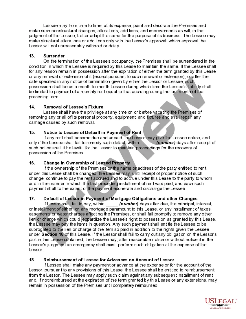 Get Lease of Commercial Building with Lessor to Construct Building Preview Lease of Commercial Building with Lessor to Construct Building
