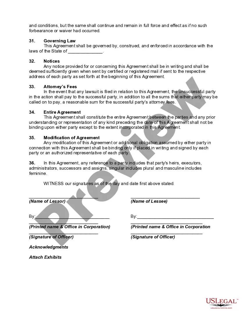 Get Lease of Commercial Building with Lessor to Construct Building Preview Lease of Commercial Building with Lessor to Construct Building