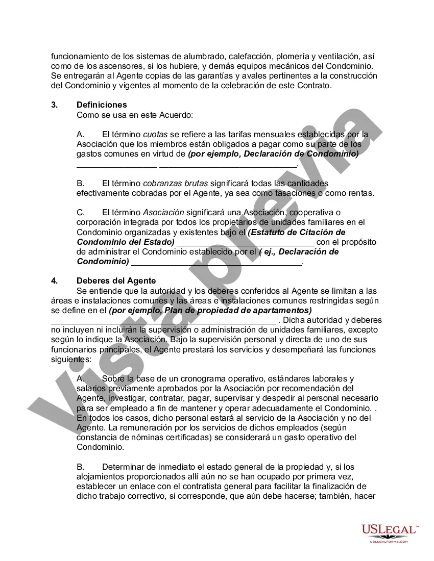 Preview Acuerdo de Administración entre la Asociación de Condóminos y la Administración