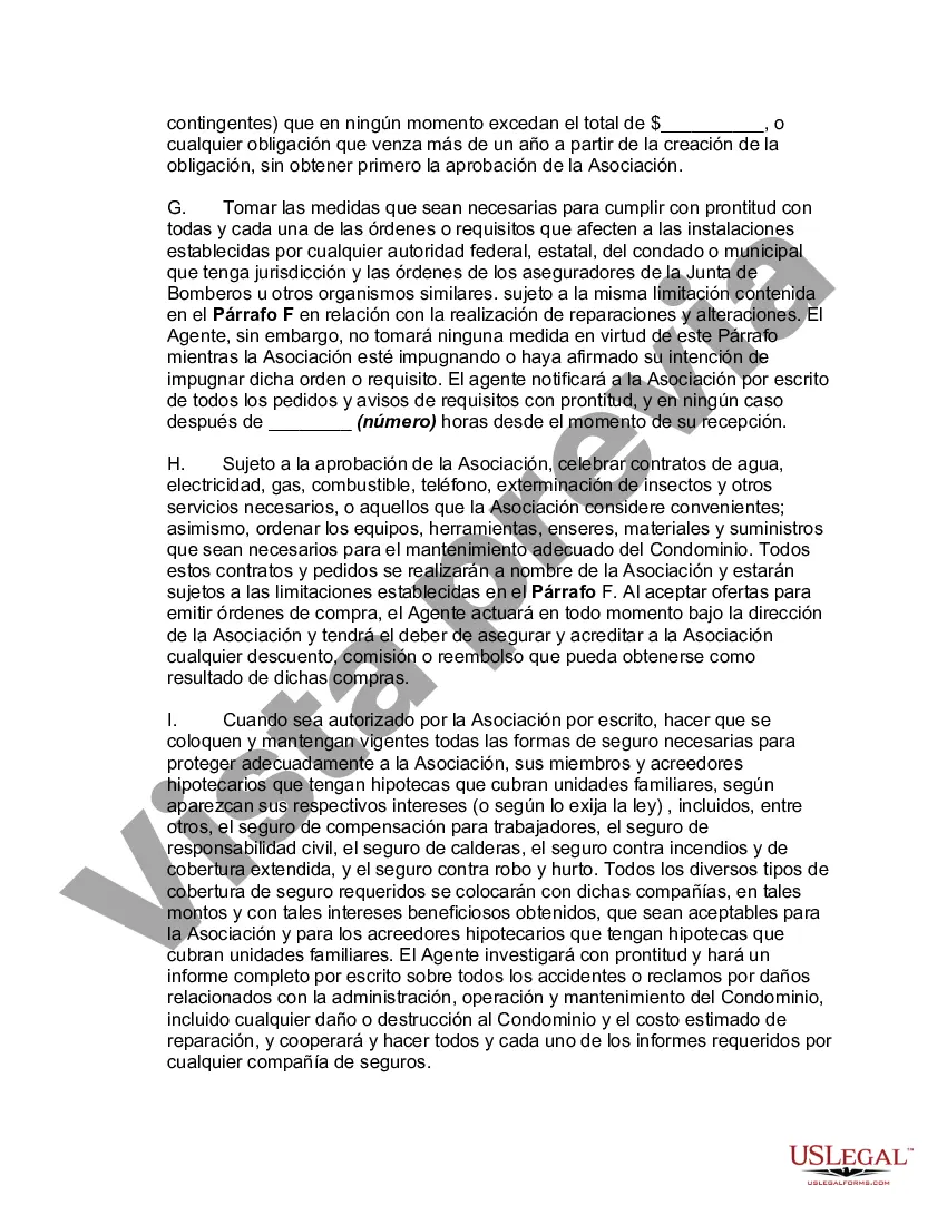 Preview Acuerdo de Administración entre la Asociación de Condóminos y la Administración