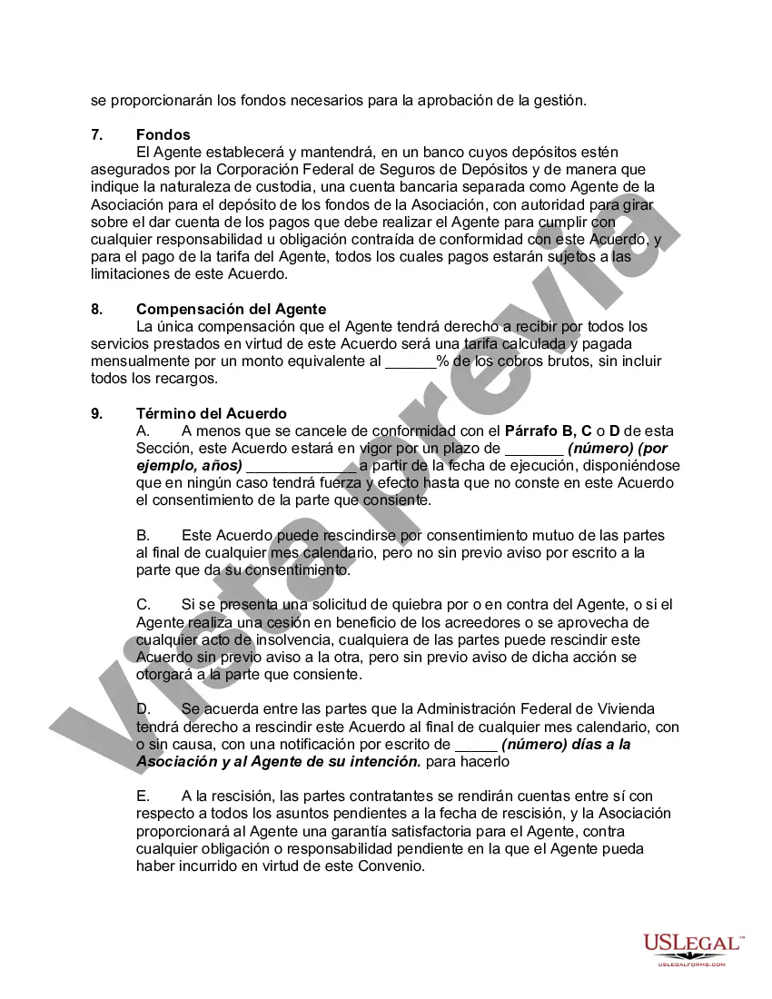Preview Acuerdo de Administración entre la Asociación de Condóminos y la Administración
