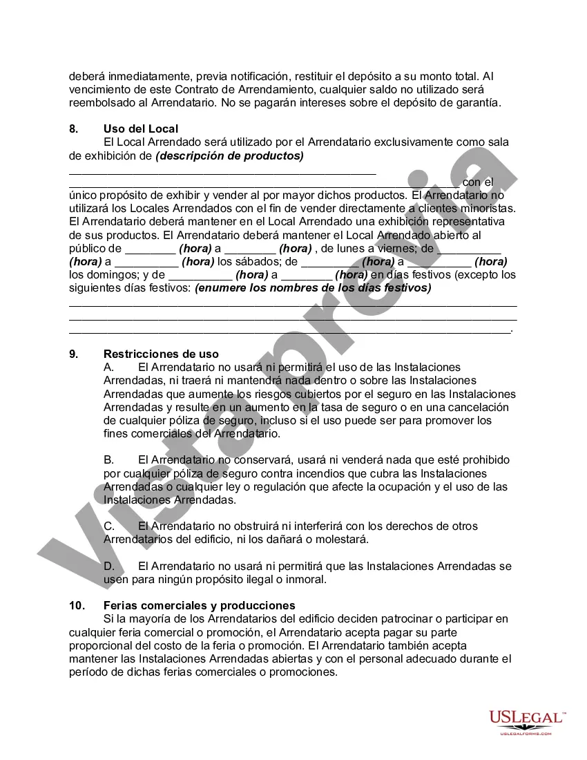 Preview Arriendo de Showroom