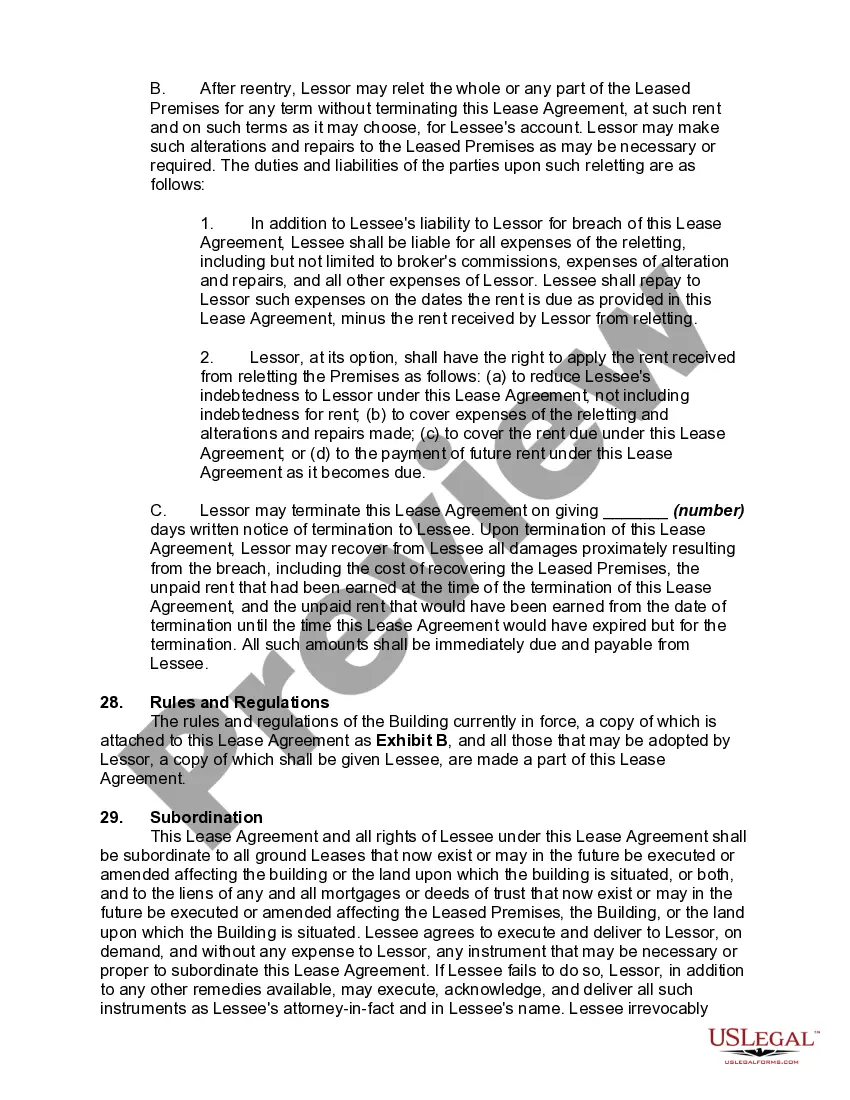 Preview Lease of Showroom