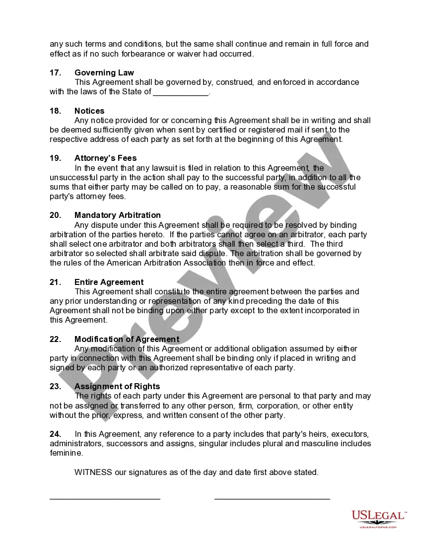 Preview Lease of Hotel