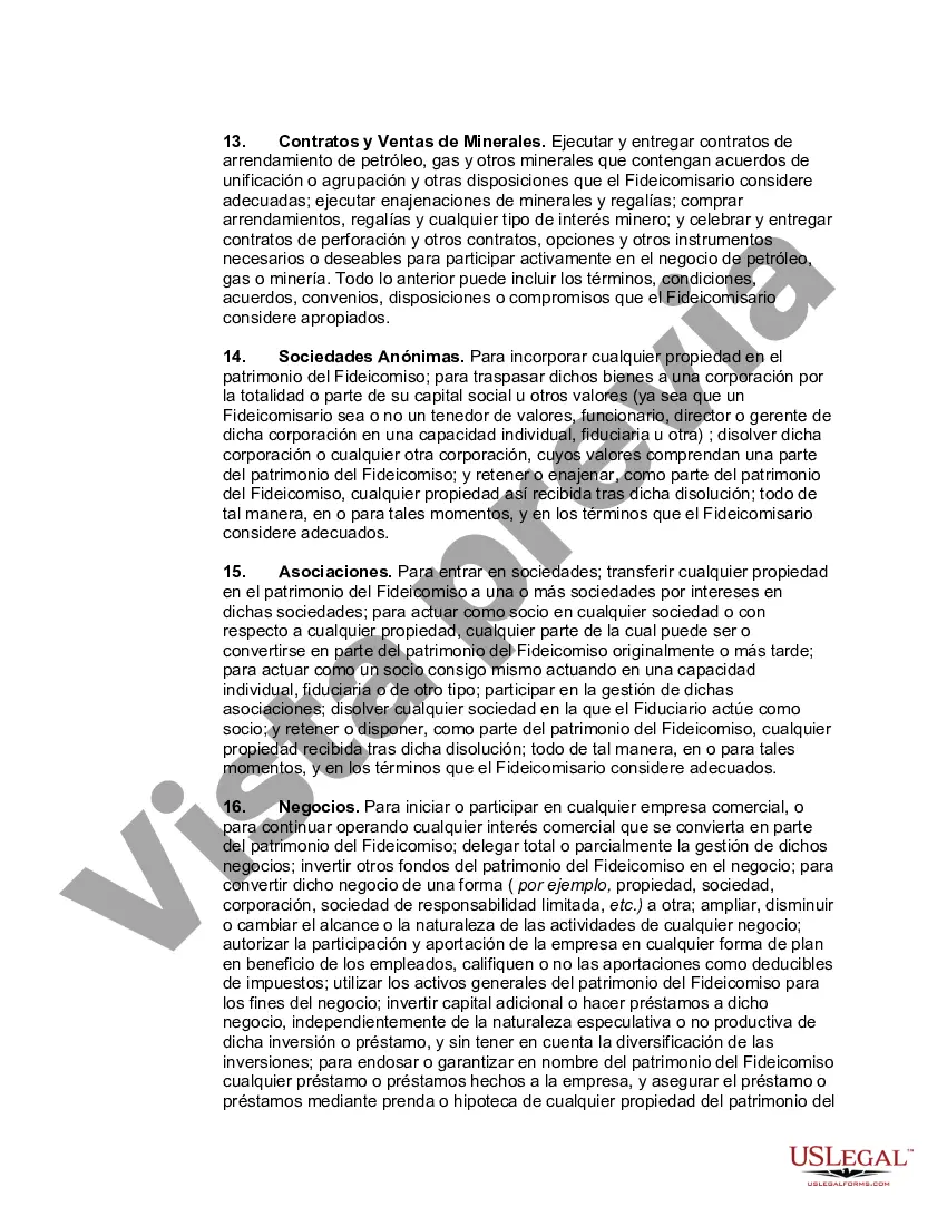 Preview Testamento de persona casada con hijos con un fideicomiso de refugio de crédito para cónyuge