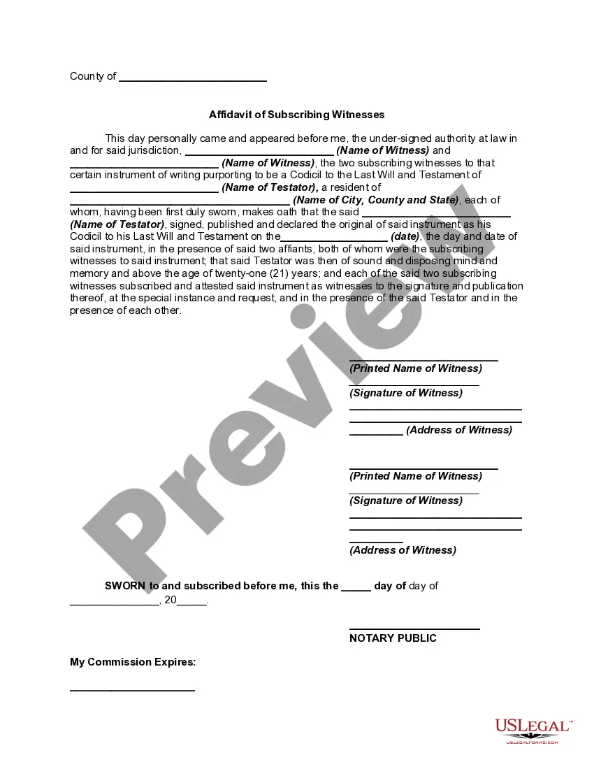 Get Changing Will with Codicil to Will Adding new Bequest and Republishing Preview Changing Will with Codicil to Will Adding new Bequest and Republishing