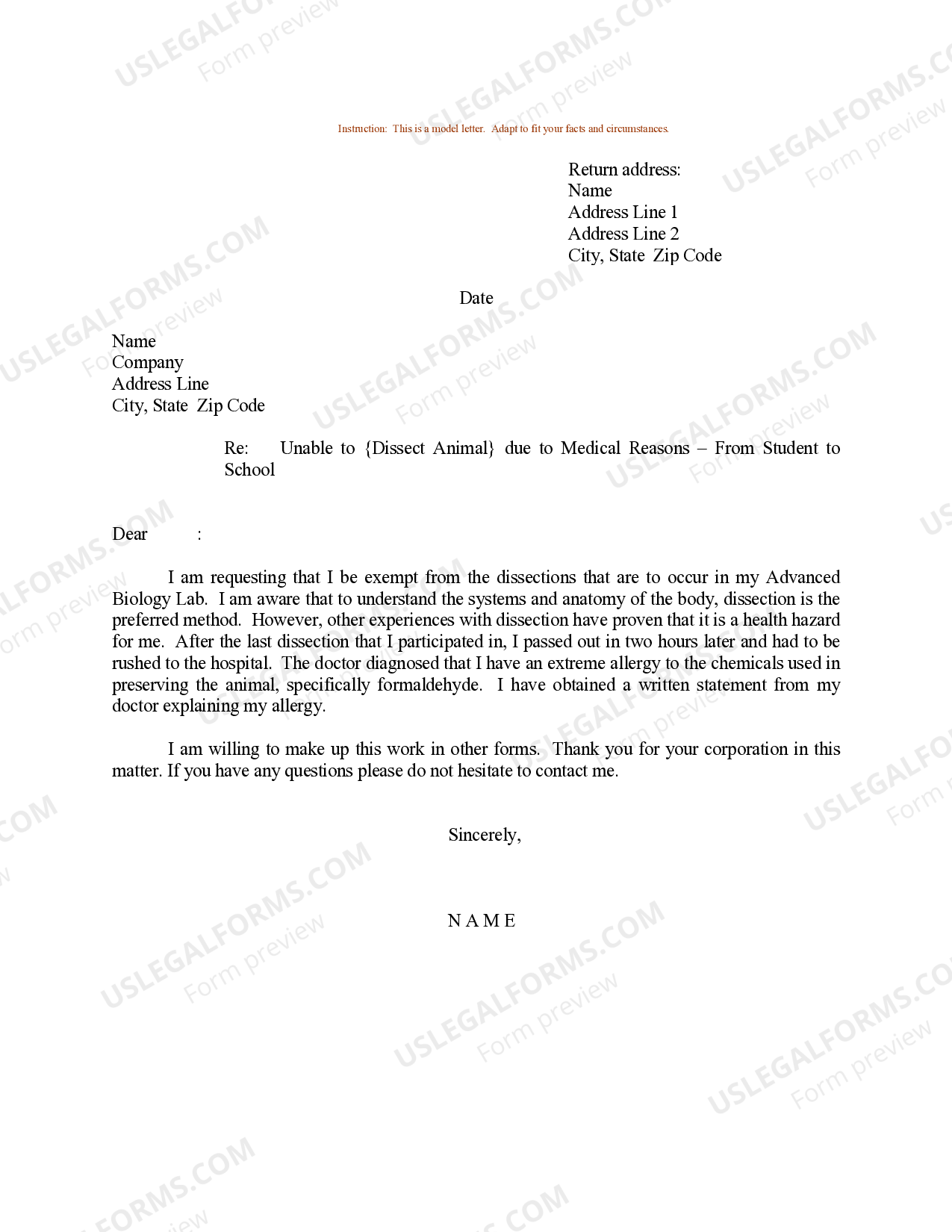 Sample Letter Not Accepting New Patients US Legal Forms