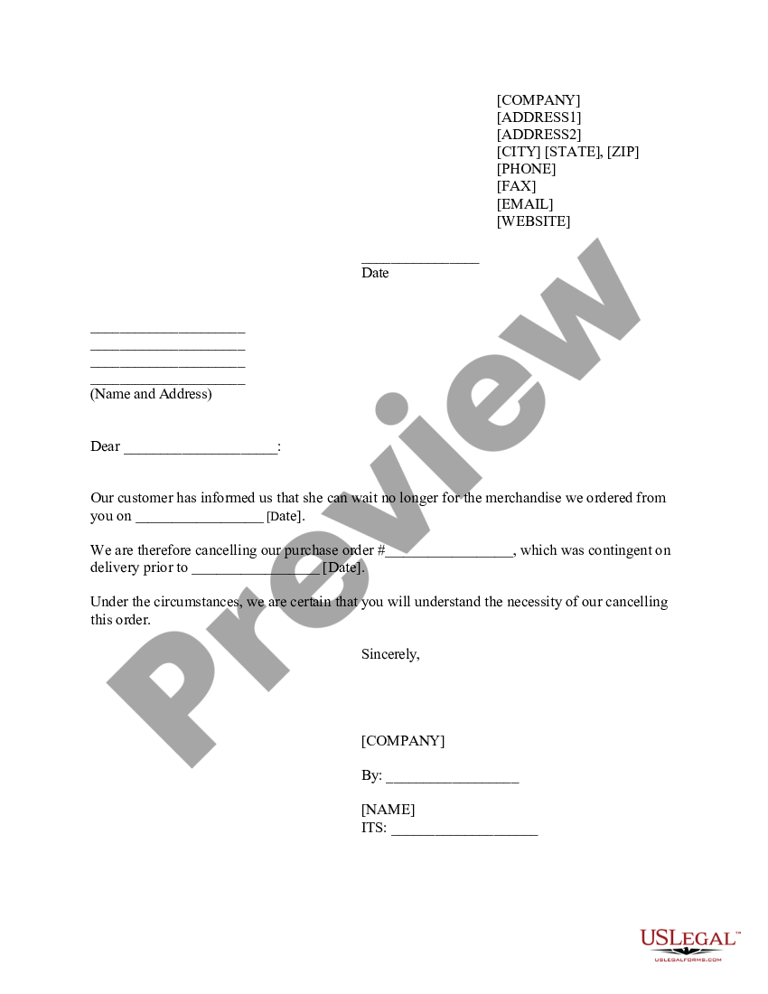 Letter Cancelling Unfilled Order Letter Cancelling Application US Letter Cancelling Unfilled Order Letter Cancelling Application US