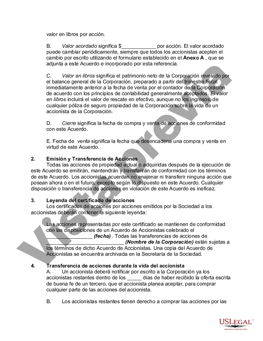 Preview Acuerdo de Compra-Venta entre Accionistas de Sociedad Anónima Cerrada