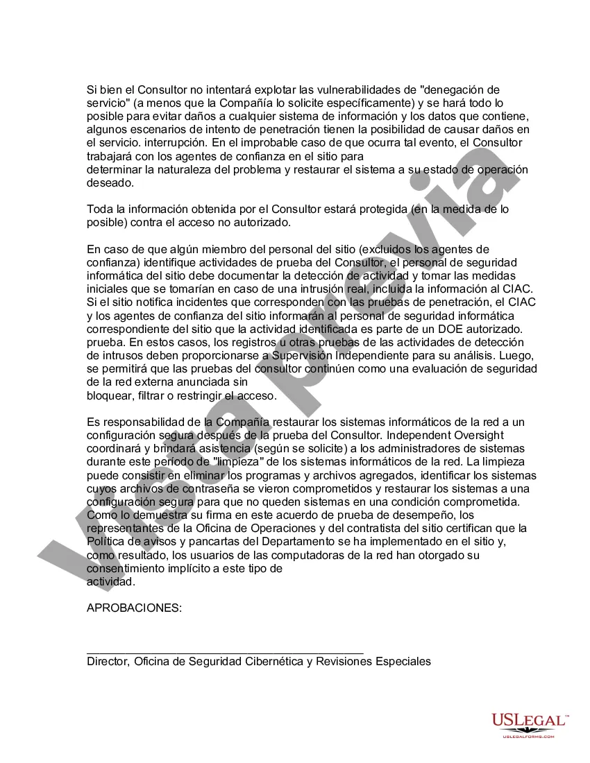 Preview Acuerdo de piratería ética para la seguridad de redes externas: prueba de penetración no anunciada