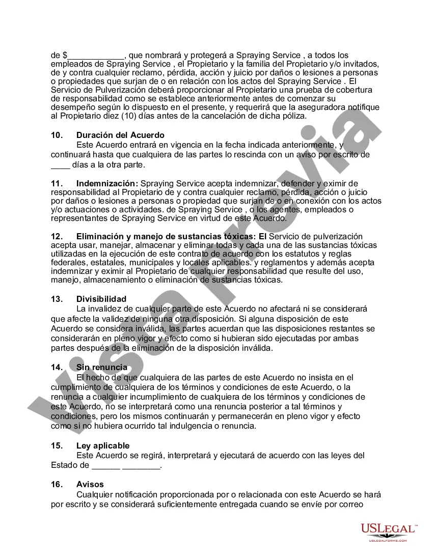 Preview Acuerdo de fumigación de malezas