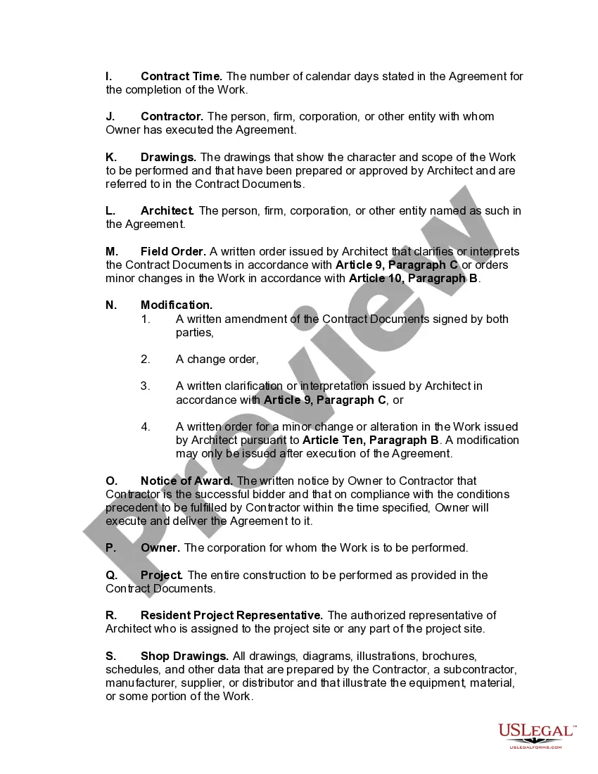 Get Contract for Construction of a Building with Architect to be Owner's Representative during the Construction Period Preview Contract for Construction of a Building with Architect to be Owner's Representative during the Construction Period