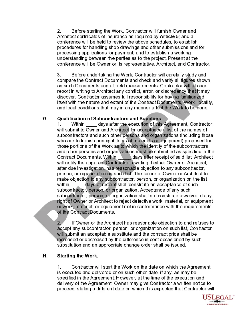 Get Contract for Construction of a Building with Architect to be Owner's Representative during the Construction Period Preview Contract for Construction of a Building with Architect to be Owner's Representative during the Construction Period