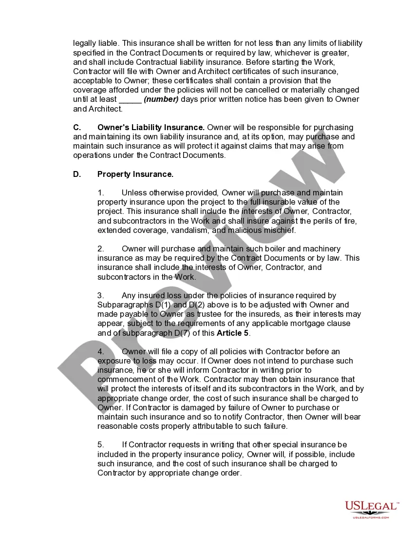 Get Contract for Construction of a Building with Architect to be Owner's Representative during the Construction Period Preview Contract for Construction of a Building with Architect to be Owner's Representative during the Construction Period