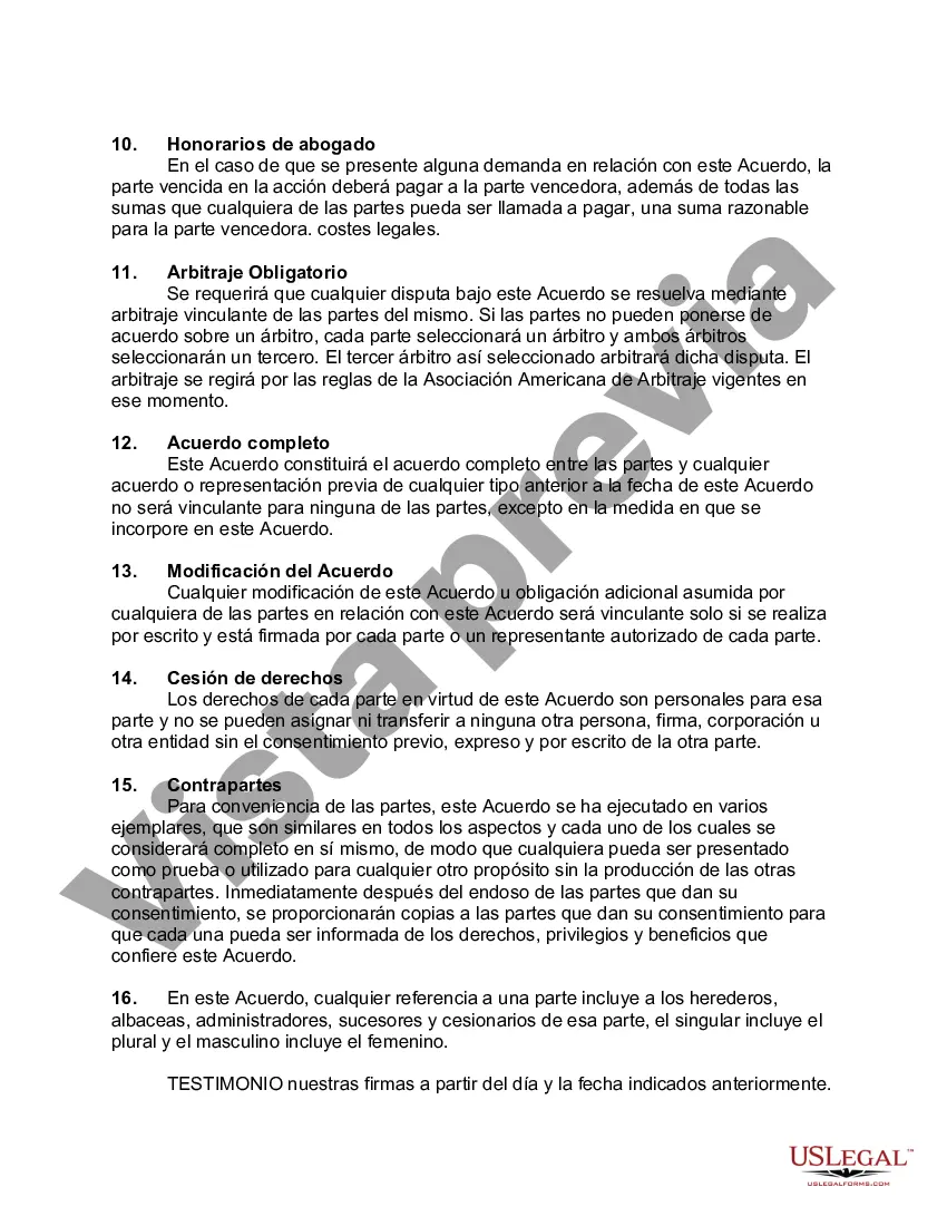 Preview Modelo General de Contrato de Inspección y Mantenimiento