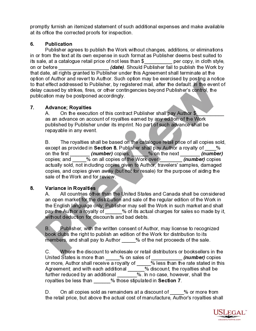 Get Book Publishing Contract Preview Book Publishing Contract