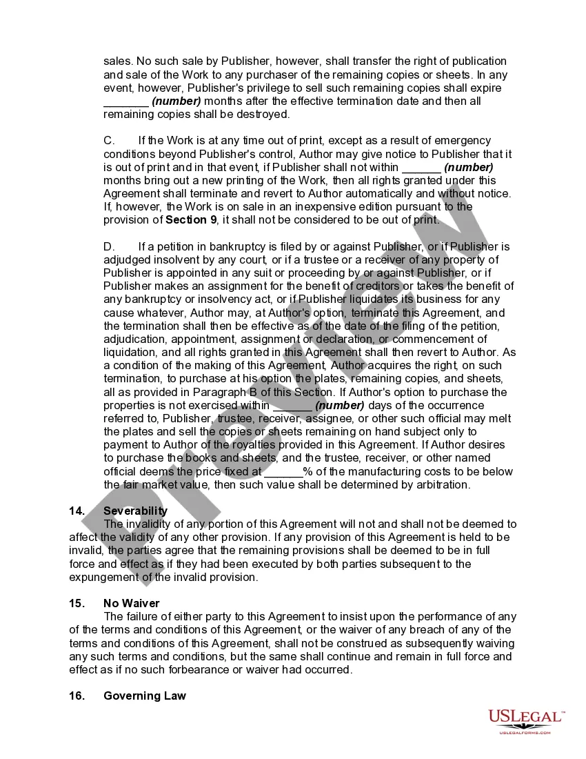 Get Book Publishing Contract Preview Book Publishing Contract