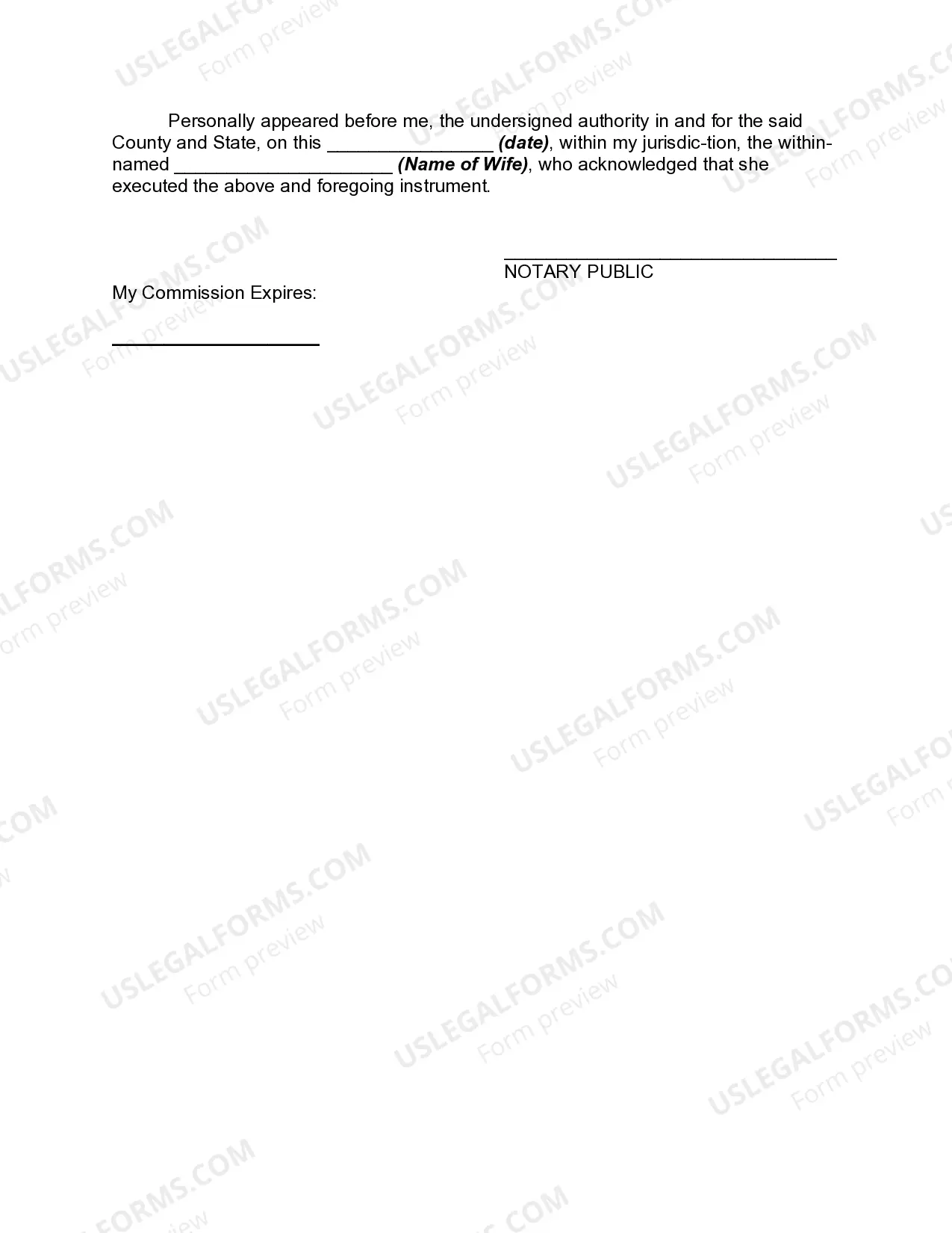 Preview Settlement Agreement Between Husband and Wife Settling Property Dispute and Future Property Rights