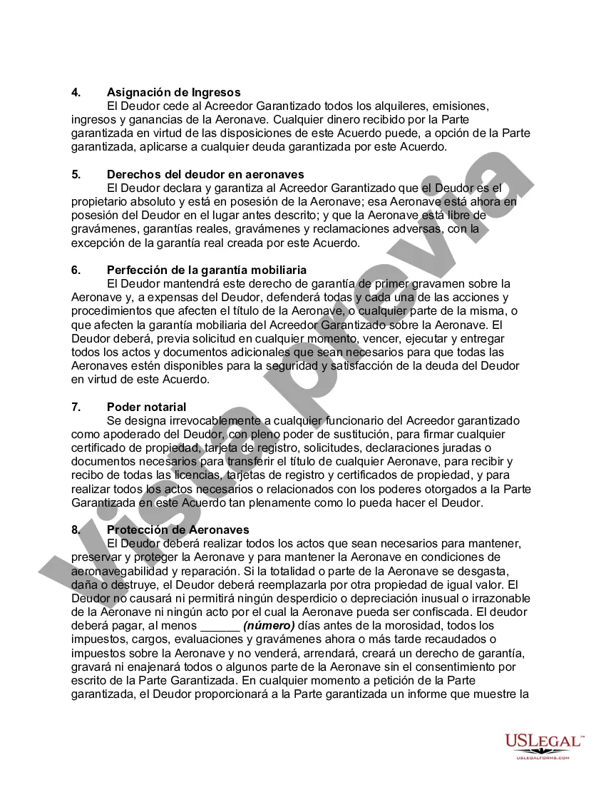 Preview Acuerdo de Seguridad de Aeronaves y Equipos