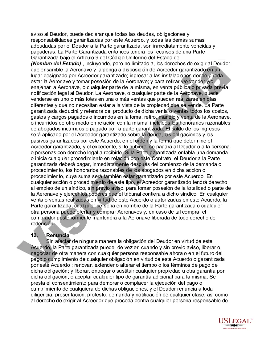 Preview Acuerdo de Seguridad de Aeronaves y Equipos