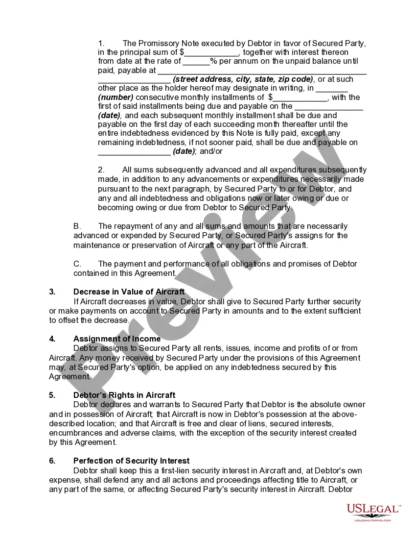 Get Security Agreement Regarding Aircraft and Equipment Preview Security Agreement Regarding Aircraft and Equipment