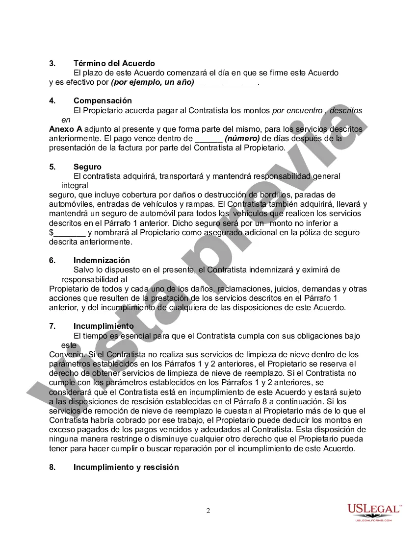Preview Acuerdo de limpieza de nieve