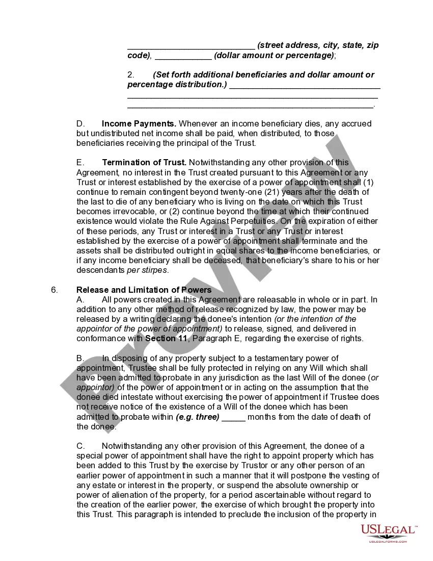 Get Marital Deduction Trust - Trust A and Bypass Trust B Preview Marital Deduction Trust - Trust A and Bypass Trust B