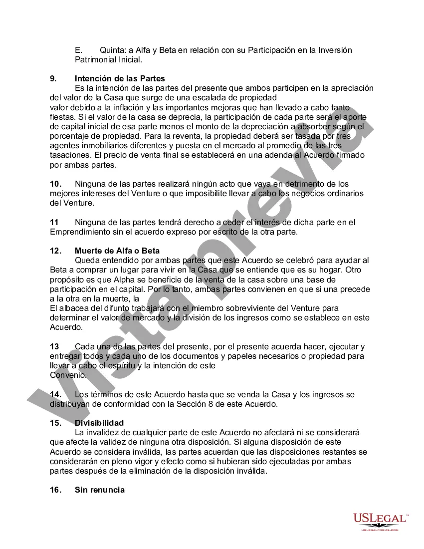 Preview Acuerdo de acciones de capital