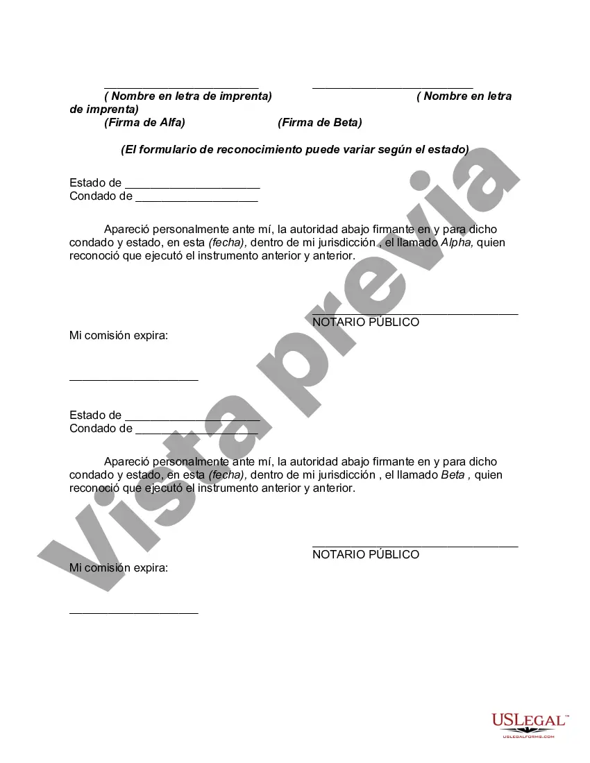 Preview Acuerdo de acciones de capital