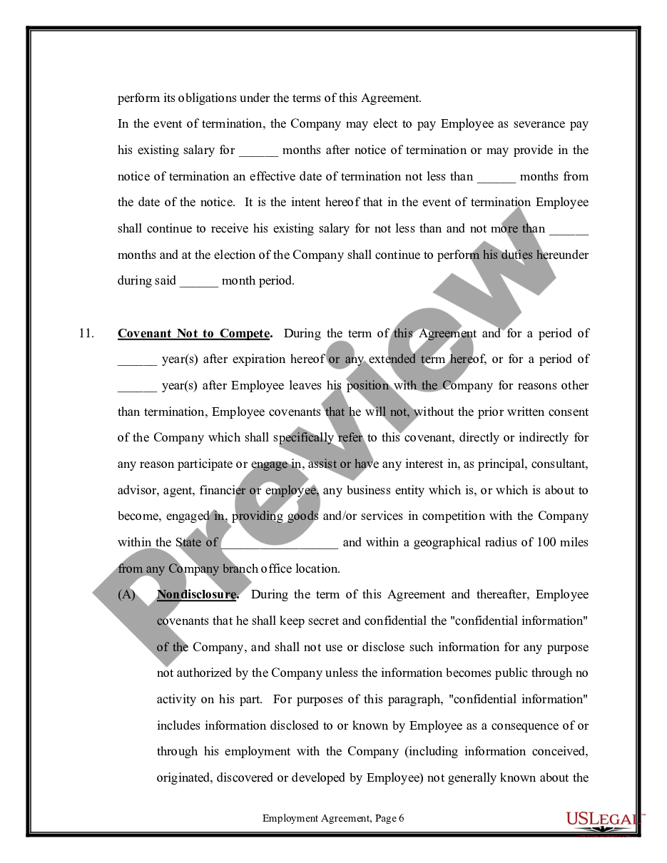 page 5 Complex Employment Agreement preview
