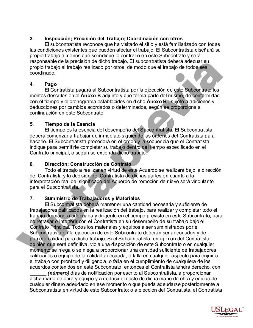 Preview Acuerdo con subcontratista para realizar servicios de remoción de nieve