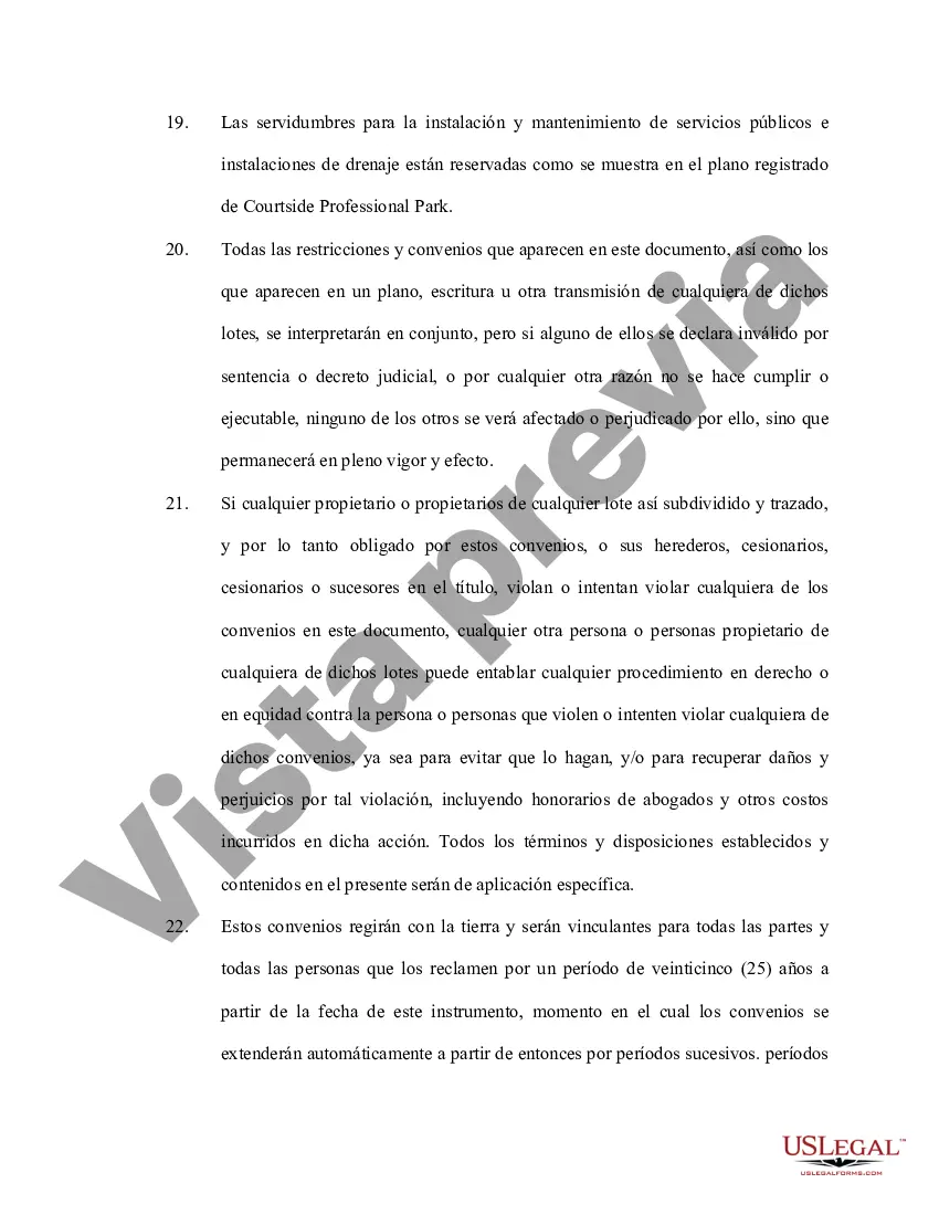 Preview Pactos de protección para Office Park