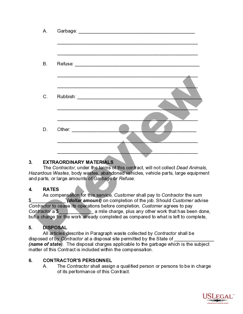 Get Contract to Clean Out Houses, Garages and Storage Buildings of Unwanted Materials and Waste Preview Contract to Clean Out Houses, Garages and Storage Buildings of Unwanted Materials and Waste