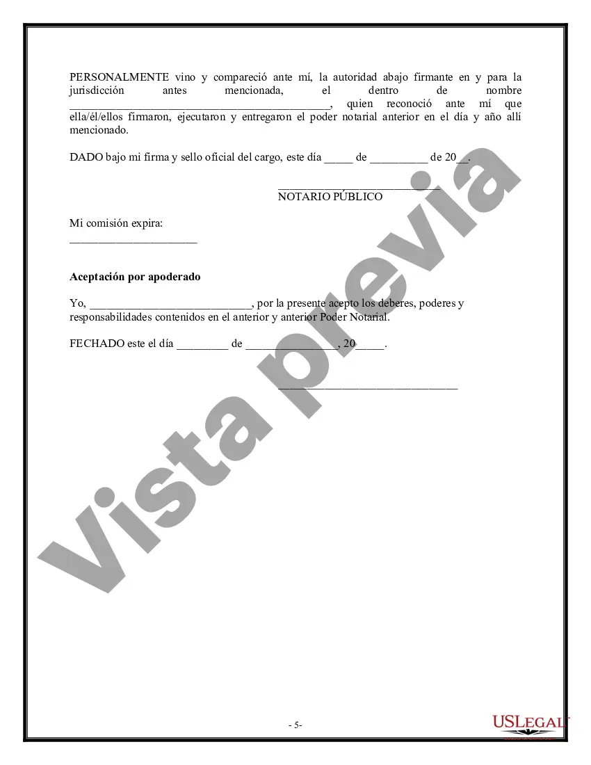 Get Poder notarial para el cuidado de un niño o niños menores de edad Preview Poder notarial para el cuidado de un niño o niños menores de edad