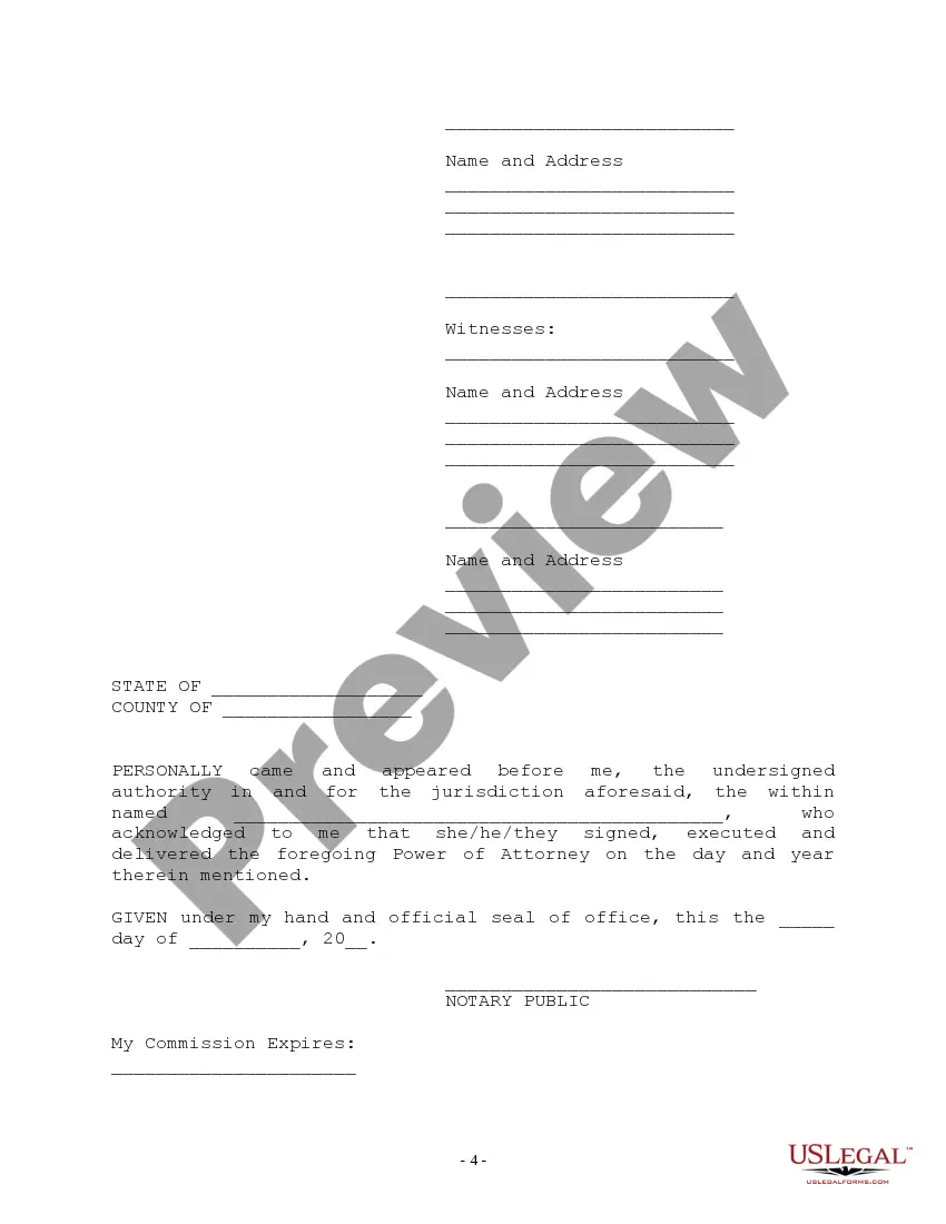 Get Power of Attorney for Care of Minor Child or Children Preview Power of Attorney for Care of Minor Child or Children