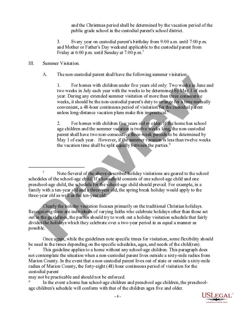 Get Visitation Guidelines Preview Visitation Guidelines