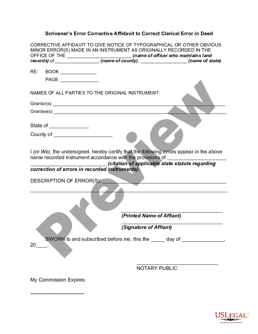 Fillable Online Scrivener S Affidavit Sample Doc Temp 1282