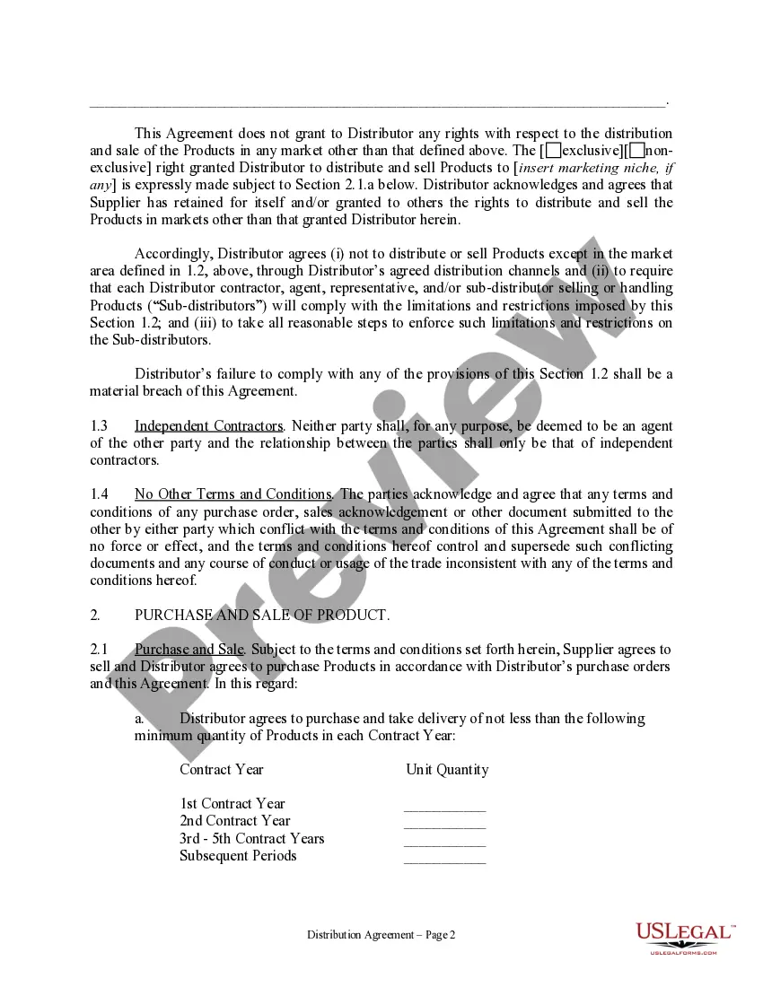 Get Distribution Agreement Preview Distribution Agreement