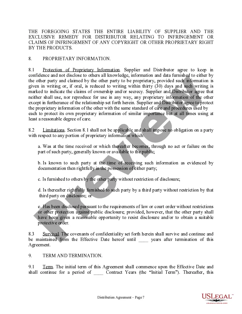 Get Distribution Agreement Preview Distribution Agreement