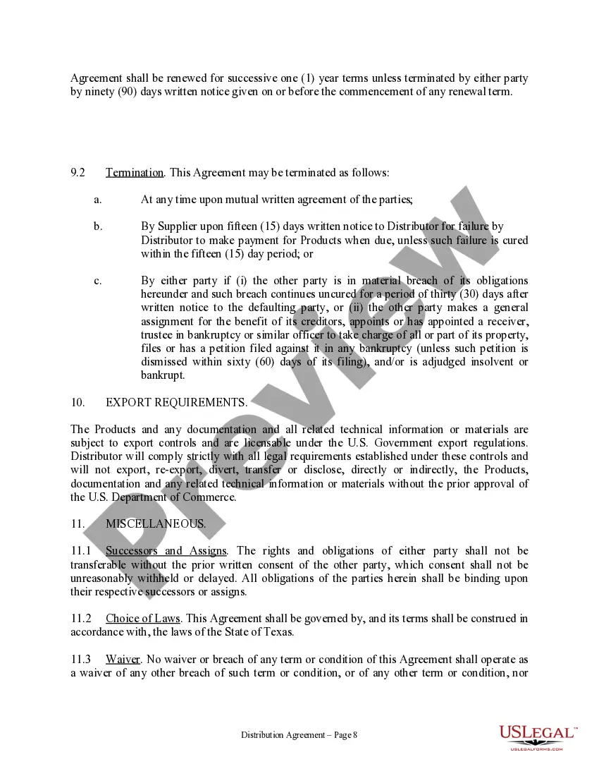 Get Distribution Agreement Preview Distribution Agreement