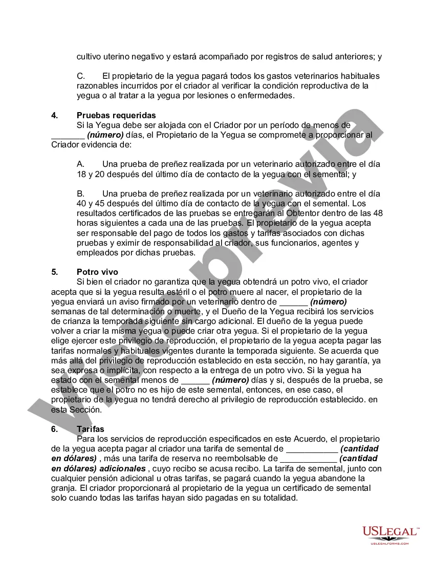 Preview Contrato de Servicios de Cría de Sementales