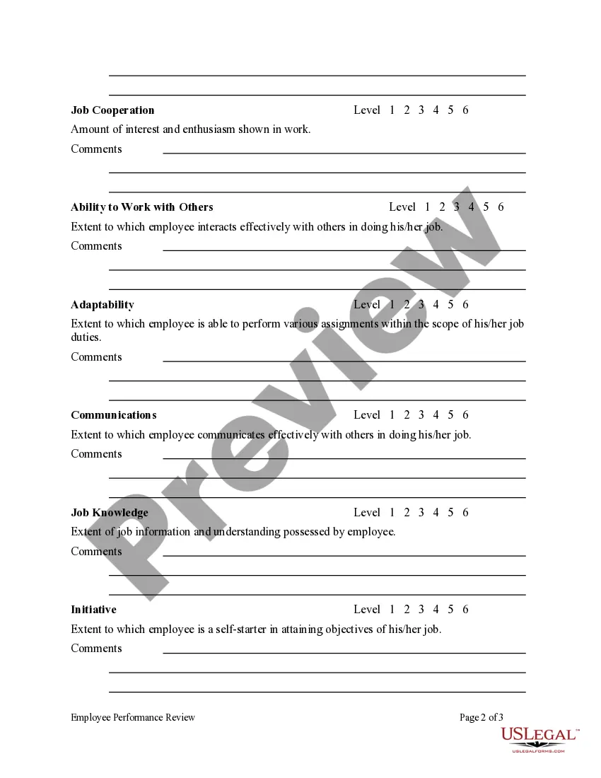 Get Employee Performance Review Preview Employee Performance Review