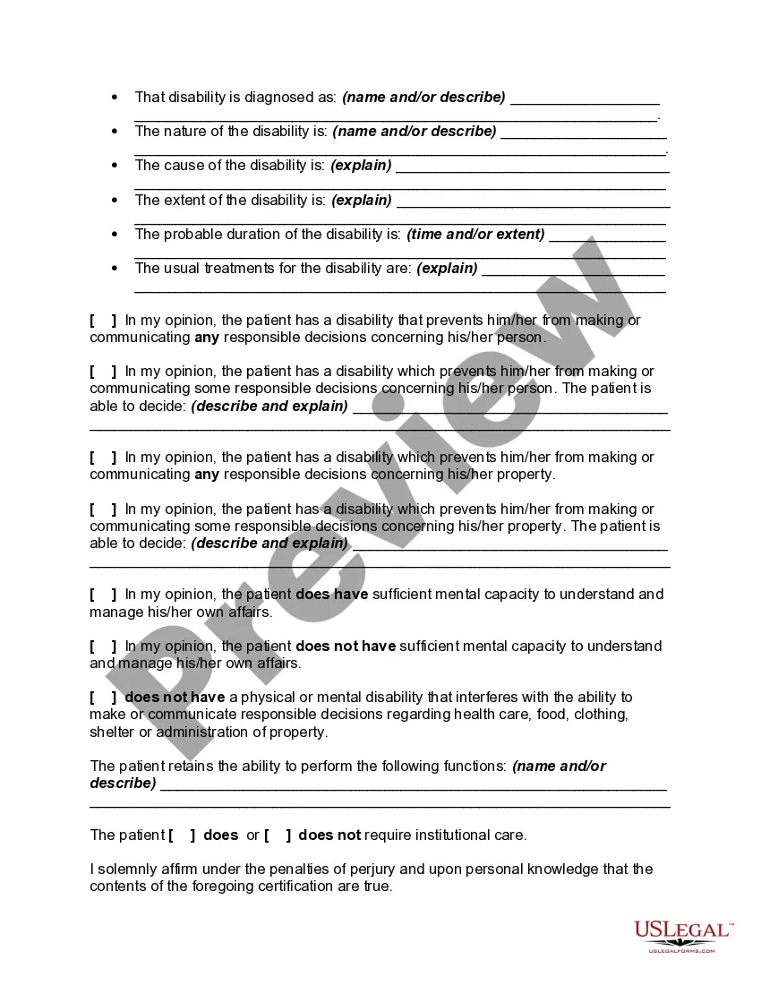 Get Certificate of Physician as to Competency of an Individual Preview Certificate of Physician as to Competency of an Individual